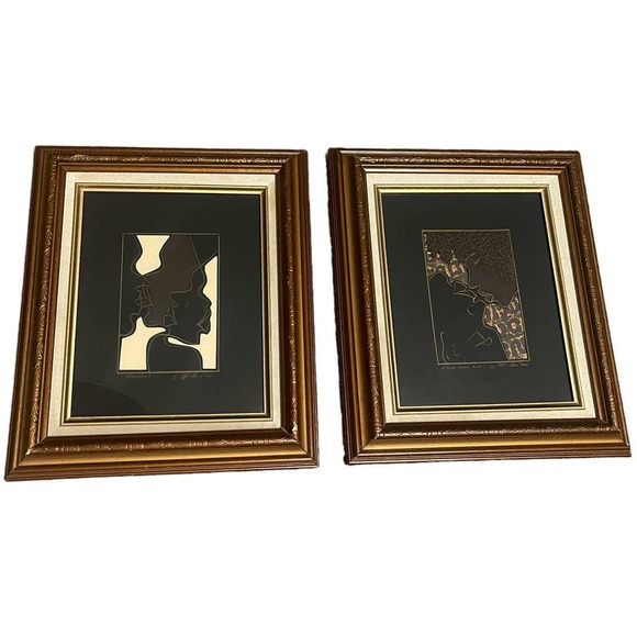 Original Rare Donovan McLean Oil Pastel Art Set-Oak Canadian Frames - Picture 1 of 11